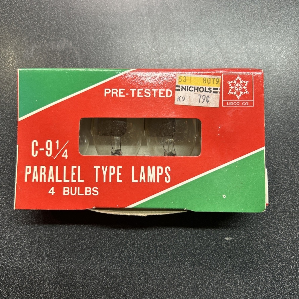 C 9 1/4 parallel type bulbs Item No. 4940C